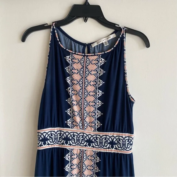 Max Studio | Dresses | Max Studio Sleeveless Blue Maxi Dress Xs | Poshmark
